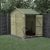 Forest Garden Beckwood Shiplap Pressure Treated 5x7 Reverse Apex Shed with Double Door (No Window)
