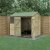Forest Garden Beckwood Shiplap Pressure Treated 8x6 Reverse Apex Shed with Double Door (Installation Included)