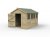 Timberdale 10x8 Tongue and Groove Pressure Treated Apex Wooden Garden Shed (4 Windows / Installation Included)