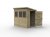 Timberdale 7x5 Tongue and Groove Pressure Treated Pent Wooden Garden Shed (3 Windows / Installation Included)