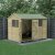 Forest Garden Beckwood Shiplap Pressure Treated 10x6 Reverse Apex Shed with Double Door (Installation Included)