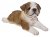 Vivid Arts Real Life Laying Bulldog Puppy - Size A