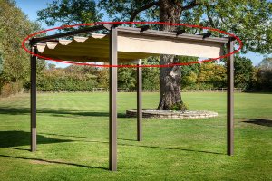Hartman Replacement Square Canopy Cover Only for Roma 3m x 3m (Caramel)