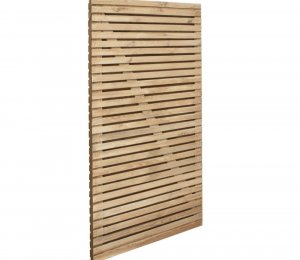 Forest Garden Double Slatted Gate 6ft (1.83m) 