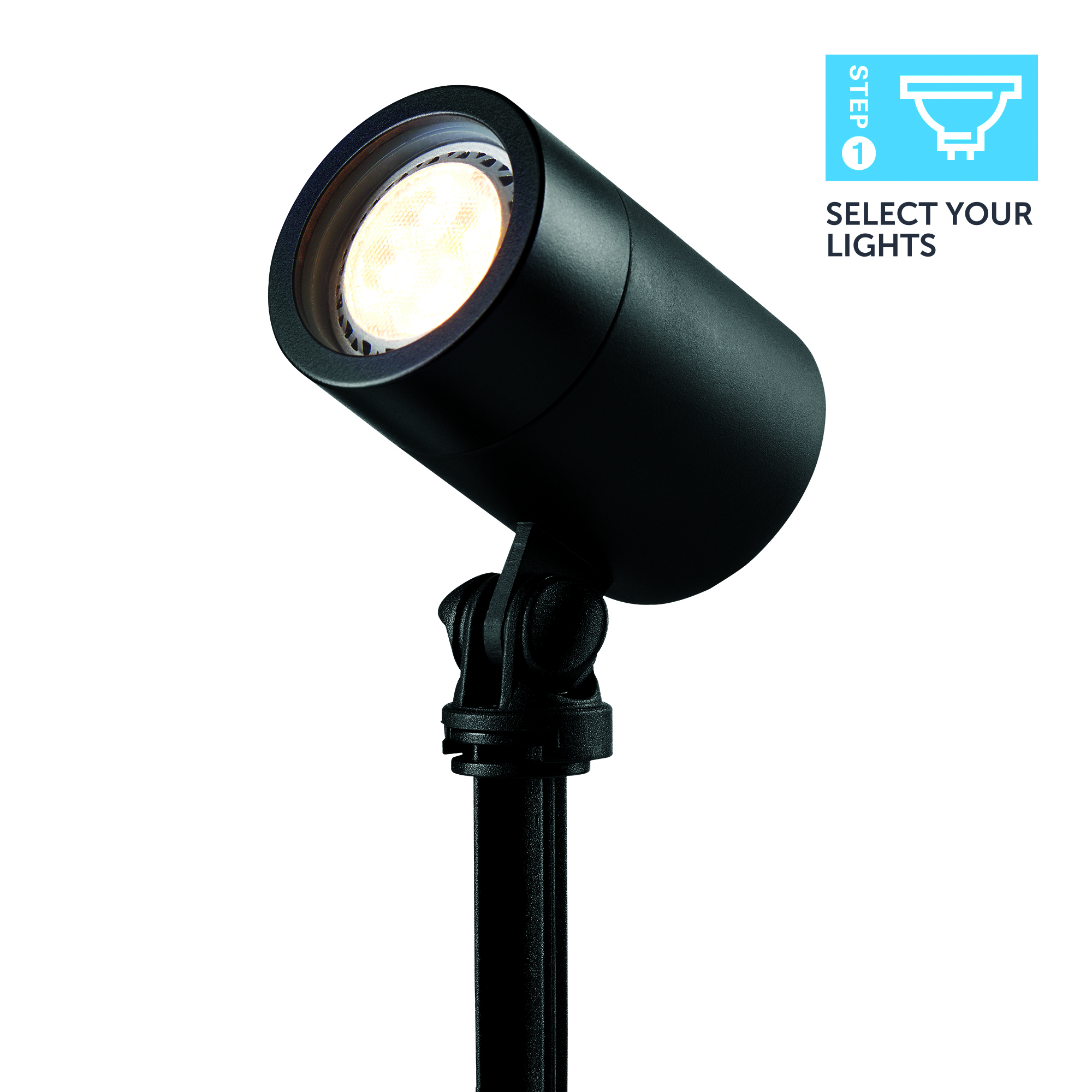 Ellumiere 12v 2w LED Black Spotlight - Small