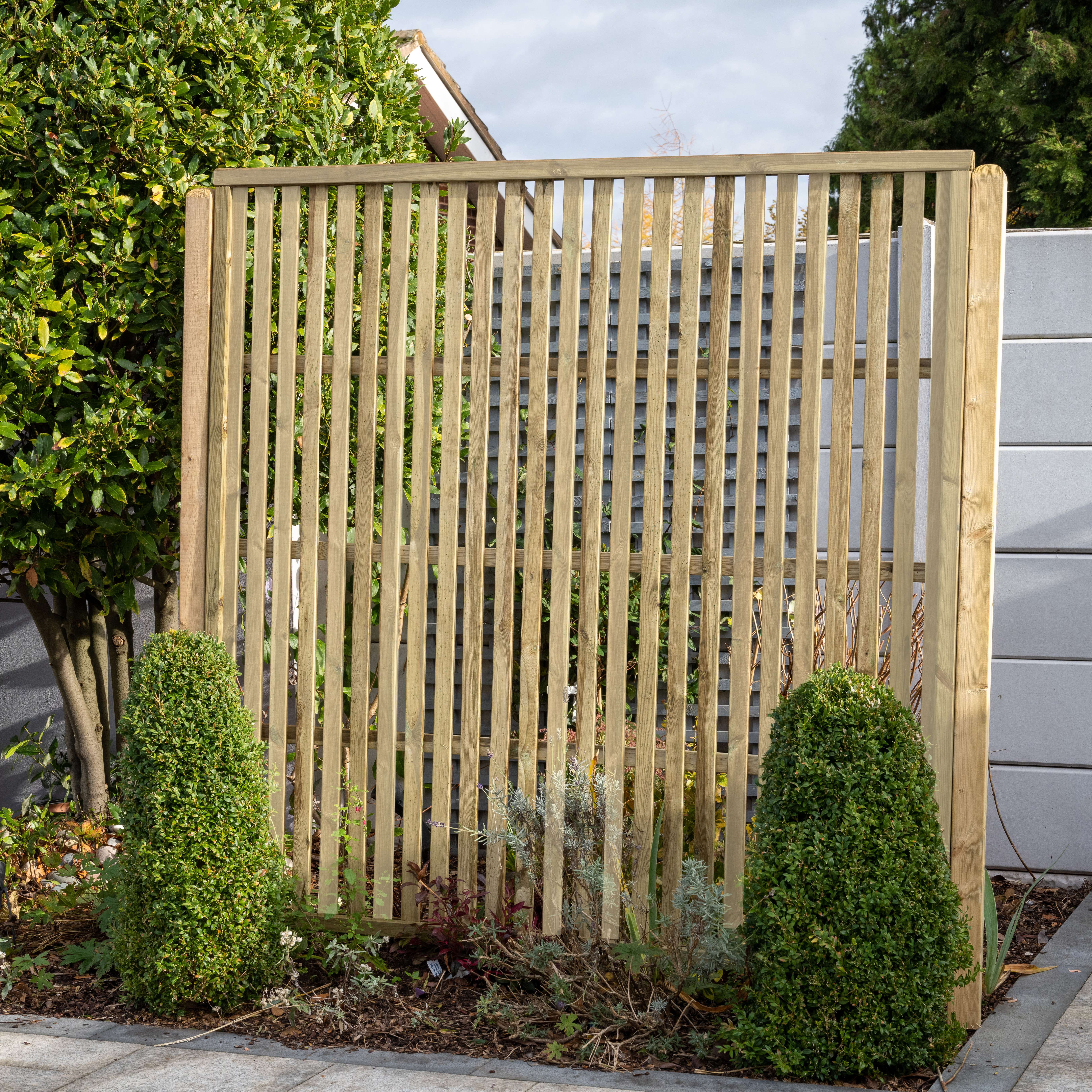 Image of Forest Garden 1.8m x 1.8m Pressure Treated Vertical Slatted Screen
