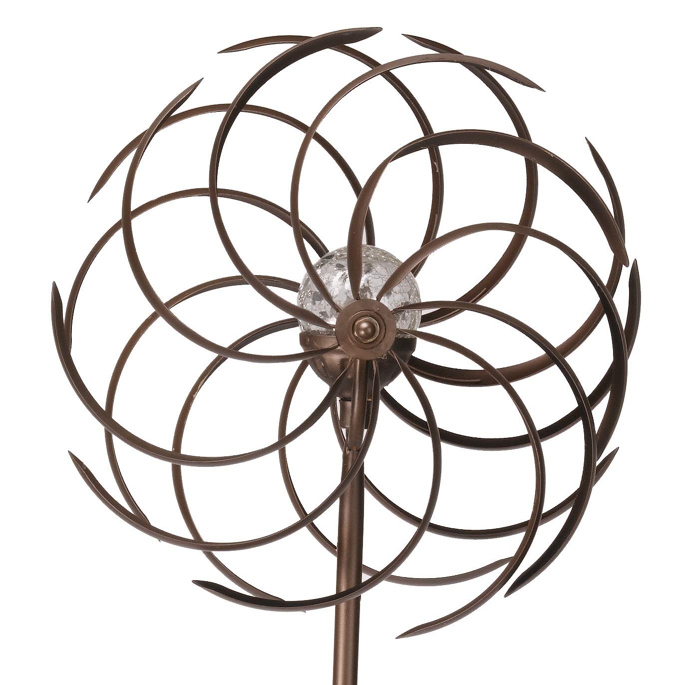 Smart Garden Spiro Wind Spinner with Solar Crackle Ball